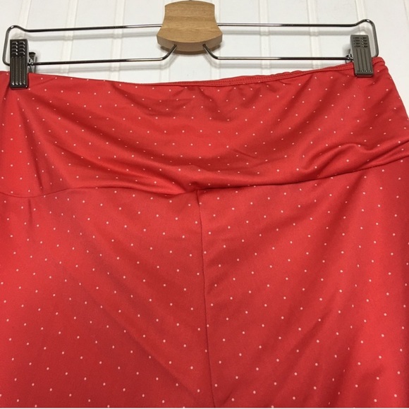Free People Red and White Polka Dot Workout Leggings - Picture 6 of 8